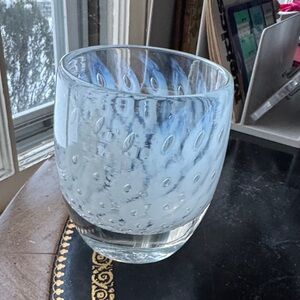 Textured Clear Glass Tumblers